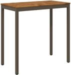 Gartenbar-tisch Naarden Natur Und Kaffee 108,5 X 55 X 105 Cm Vidaxl