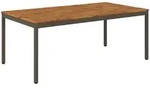 Gartentisch Natur Und Kaffee 196 X 100,5 X 75 Cm Vidaxl