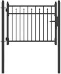Zauntor Baarlo 100 X 75 Cm Metall Schwarz Abschlie&szlig;bar Vidaxl