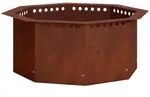 Feuerstellenring Rostoptik 60 X 60 X 25 Cm Wetterfeststahl Vidaxl