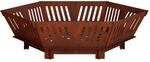 Feuerstelle Rostoptik 60 X 60 X 18 Cm Wetterfeststahl Vidaxl
