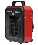 Dedra Ded9921b Elektrischer Heizl&uuml;fter Rot 3000w Leistungsstark