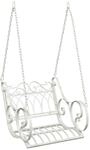 Schaukelbank Stahl 71 X 75 X 59 Cm Antik Wei&szlig; Vidaxl