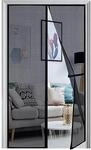 Fliegengitter Balkont&uuml;r 100x240cm, Magnetisch, Ohne Bohren, Verst&auml;rkt