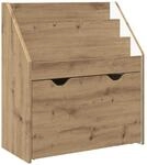 Vidaxl Kids Bookshelf Artisan Oak 60 X 29.5 X 69 Cm Engineered Wood