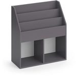 B&uuml;cherregal Luigi, Grau, 72 X 79 Cm, Vicco