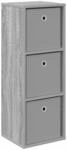 Sideboard Mit Schubladen Graues Sonoma 30,5 X 27 X 84,5 Cm Vidaxl
