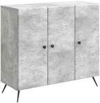 Vidaxl Sideboard Concrete Grey 89 X 34.5 X 80 Cm Engineered Wood