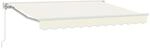 Manuell Einziehbare Markise Creme 3 X 2,5 M Vidaxl