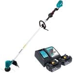 Makita Dur 190 Lrf2x9 Akku Rasentrimmer 18 V 300 Mm Brushless + 2x Akku 3,0 Ah +