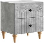 Nachttisch Betongrau 43 X 34,5 X 48 Cm Holzwerkstoff Vidaxl