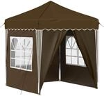 Vidaxl Pop-up Party Tent 195 X 195 X 245 Cm Taupe Oxford Fabric