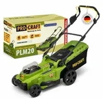 Procraft Plm20bb Akku Rasenm&auml;her 40 V ( 2x 20 V ) 370 Mm Brushless Solo - Ohne...