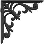 Wandregalhalterungen 12 Stk. Schwarz 10 X 10 X 2.8 Cm Stahl Vidaxl