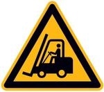 Fp - Warnschild Aluminium Sl 315 Mm, Warnung Vor Flurf&ouml;rderzeugen
