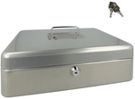 Westcott Ac-e51002-zi Geldkist 301x242x91mm Zilvergrijs. Kunststof Inzet Met 5 Vakken