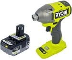 Ryobi Rid18bl-0 Akku Schlagschrauber 18 V 300 Nm 1/4" Brushless + 1x Akku 5,0...