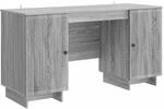 Vidaxl Desk Grey Sonoma Engineered Wood 142.5 X 50 X 75 Cm