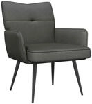 Sessel Dunkelgrau Cordstoff Vidaxl