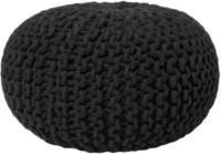 Pouf Conrad Baumwolle Schwarz