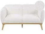 Sofa 2-sitzer Ljung Boucl&eacute; Wei&szlig;