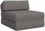 Klappsofa Bett Hellgrau 60 X 70 X 41 Cm Stoff Vidaxl