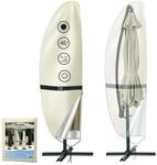 Sonnenschirm Schutzh&uuml;lle 280cm Beige, 600d Oxford, Wasserdicht, Uv-schutz