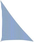 Sonnensegel Dreieckig 4 X 5 X 6,8 M Hdpe Blau Und Wei&szlig; Vidaxl