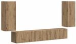 Tv-schrankset 4 Stk. Artisan-eiche Holzwerkstoff Vidaxl