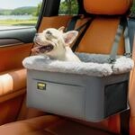 Hunde Autositz Bis 9kg, Faltbar, Mit Stahlrahmen & Sicherheitsleine