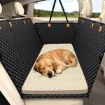Hundekissen F&uuml;r R&uuml;cksitz, Haustierbett Auto, Rutschfest, Cremefarben M...