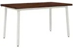140 X 80 X 75 Cm Massivholz Akazie Dunkelbraun Und Wei&szlig; Vidaxl