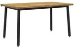 140 X 70 X 75 Cm Massivholz Akazie Wei&szlig; Und Schwarz Vidaxl