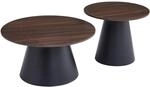 Selsey Lunnea - Couchtisch-set , Nussbaum, 80 Cm