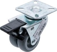 Doppel-lenkrolle Mit Bremse &Oslash; 50 Mm