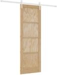 Schiebet&uuml;r Orkdal 73,5 X 211 Cm Massives Kiefernholz Vidaxl