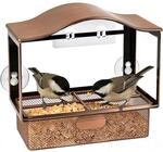 Fenster Vogelfutterspender Metall, Wetterfest, Mit Saugn&auml;pfen & Haken