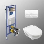Villeroy & Boch O.novo Wc-set Mit Vorwandelement Und Bet&auml;tigungsplatte