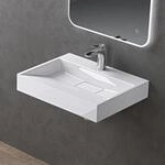 Doporro - Waschbecken Aufsatzwaschbecken Mineralguss H&auml;ngewaschbecken 50cm Mit