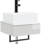 Vidaxl Wall-mounted Wash Basin High Gloss White 40 X 41 X 39 Cm