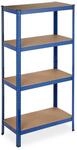 Schwerlastregal, 4 Ebenen, Hbt 157 X 80 X 41 Cm, 280 Kg Tragkraft, Metall, Lagerregal