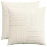 Kissenbezug 2 Pcs Almelo Creme 60 X 60 Cm Cord Vidaxl
