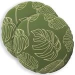 Kissenbezug 2 Pcs Heerlen Blattdesign &Oslash; 30 Cm Polyester Vidaxl