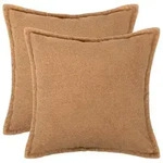 Kissenbezug 2 Pcs Houten Beige 60 X 60 Cm Boucl&eacute; Vidaxl