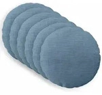 Kissenbezug 6 Pcs Heerlen Blau &Oslash; 60 Cm Cord Vidaxl