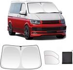 Sonnenschutz Frontscheibe 3-teilig F&uuml;r Vw T5 T6, Verdunkelung, Uv-schutz