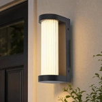 Au&szlig;enwandleuchte Wandleuchte Gartenleuchte Led Warmwei&szlig; Schwarz Edelstahl Ip44