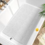 Badewannenmatte Rutschfest 101x51cm, Extra Lang, Weich, Schnelltrocknend,
