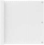 Vidaxl Balcony Screen Rectangular 75 X 700 Cm Hdpe White