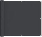 Vidaxl Balcony Screen 90 X 200 Cm Oxford Fabric Rectangular Black